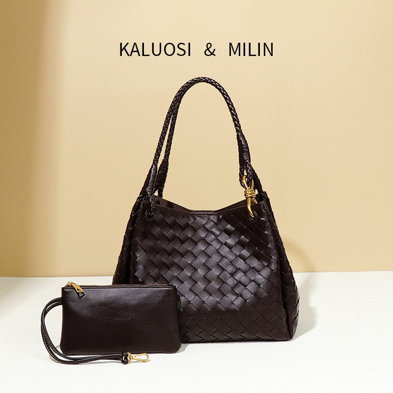 Шу Ци в той же модели плетеная парашютная сумка большой вместимости