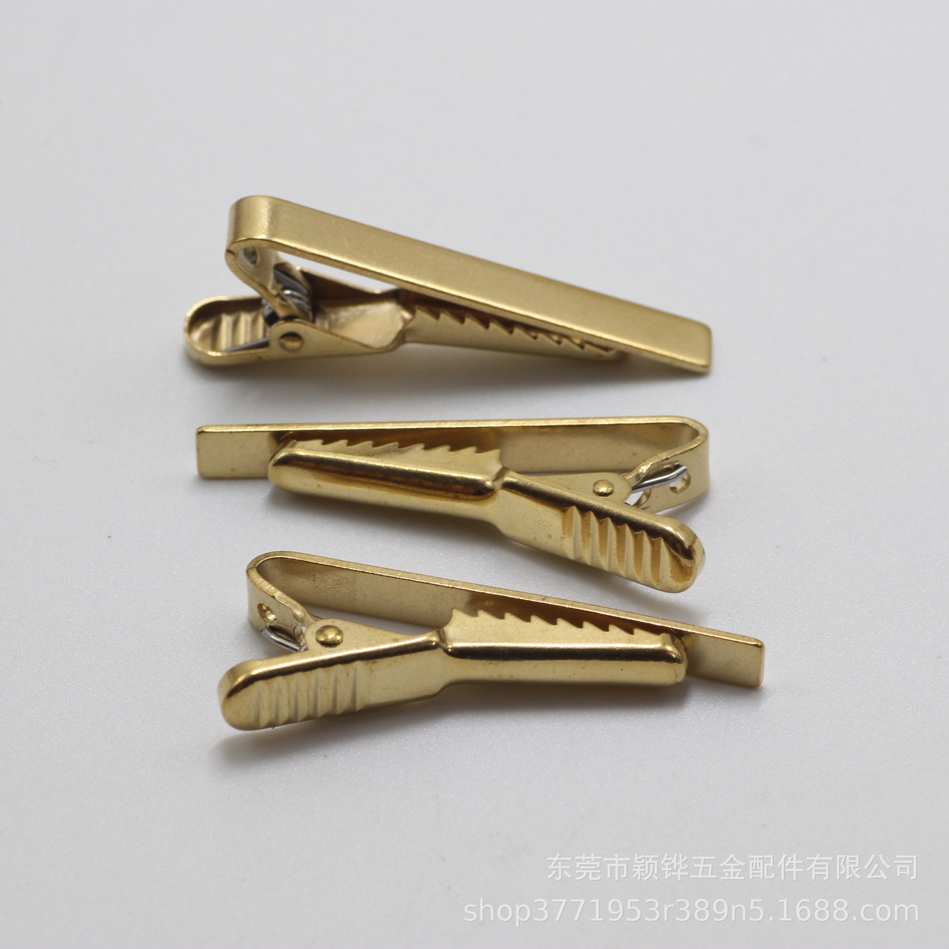 Men's Collar Clip with High-End Chain Men's Boutique Metal Tie Clip Brass White Collar Tie Clip Wholesale