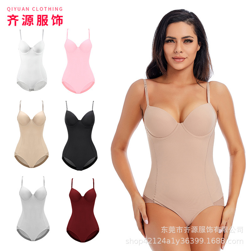 European and American Cross-Border Camisole Shapewear with Cups, Tummy Control, Waist Shaping, Body Shaping, Tight-Fitting Base Layer Shapewear European and American Cross-Border Camisole Shapewear with Cups, Tummy Control, Waist Shaping, Body Shaping, Tight-Fitting Base Layer Shapewear
