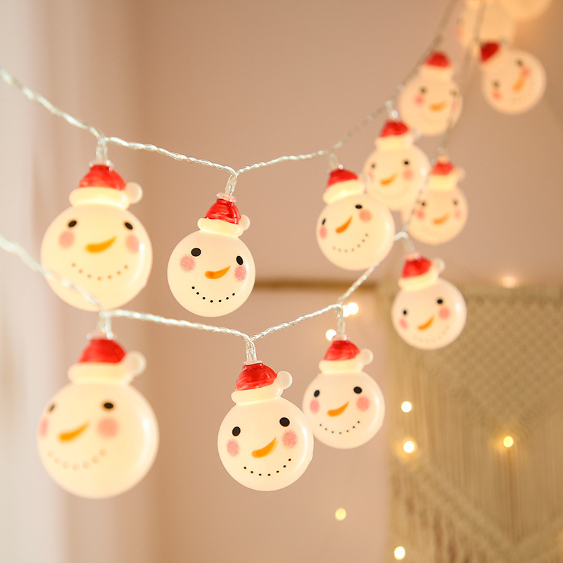LED transfronterizo decoración de luces Santa muñeco de nieve árbol de navidad luces de atmósfera luces de navidad luces de color luces de luz de cadena