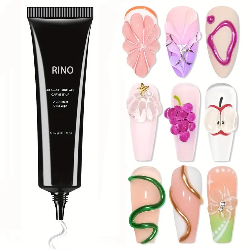 Cross-Border Hot-Selling 3D Shaping Rhinestone Adhesive Gel, New Phototherapy Long-Lasting Reinforcement Rhinestone Nail Gel, Specialized for Nail Art