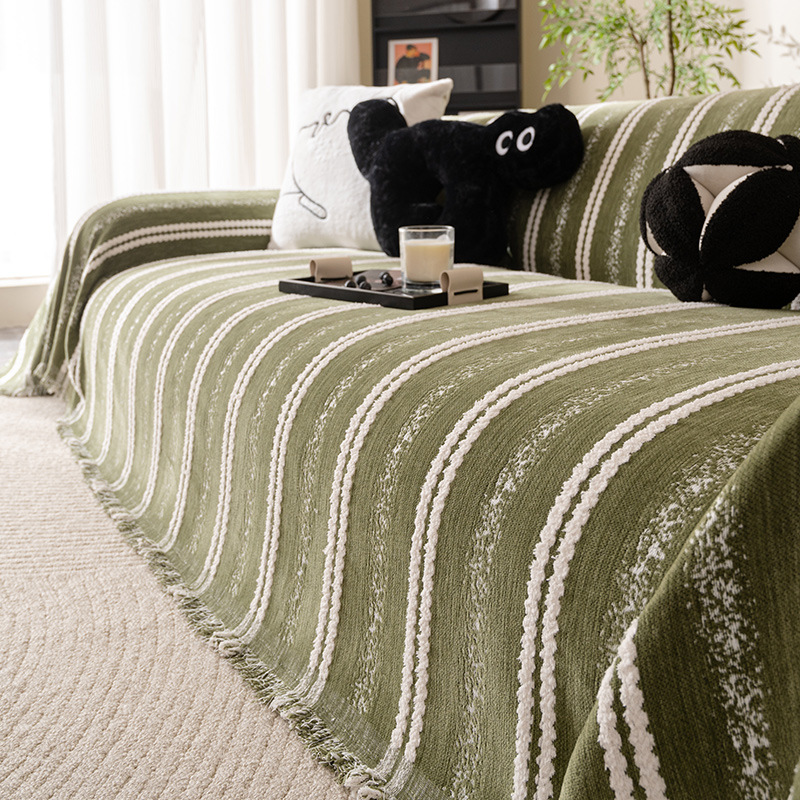 Chenille cubierta de sofá una toalla de sofá anti-gato de cubierta completa, toalla de sofá de lujo ligera y de alta calidad, mantas de cubierta de sofá