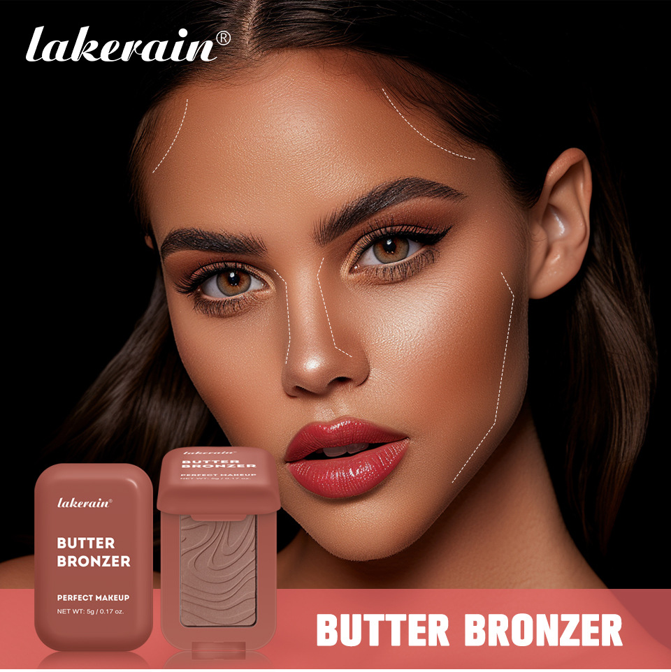 lakerain Butter Bronze Contouring Powder for Contour and natural hairline Contouring powder details Picture