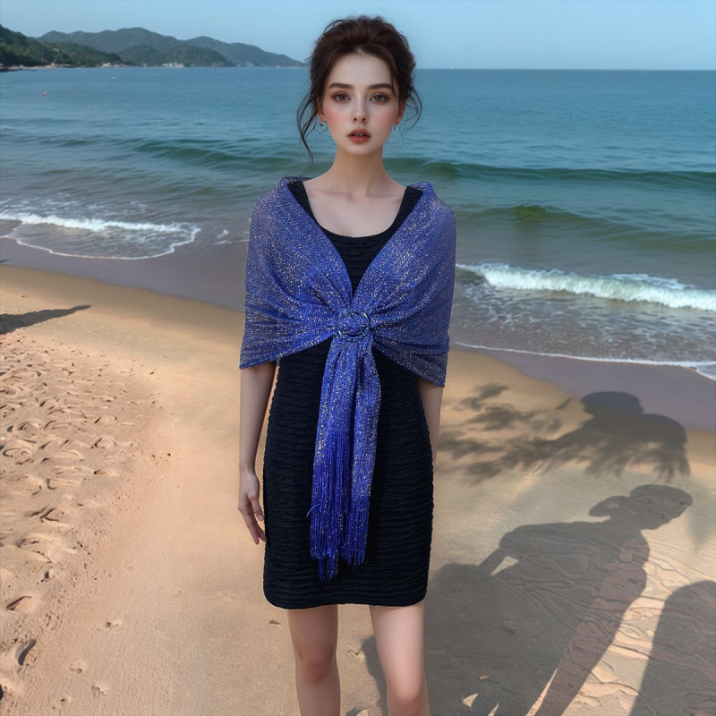 로얄 블루 골드 리본 버클