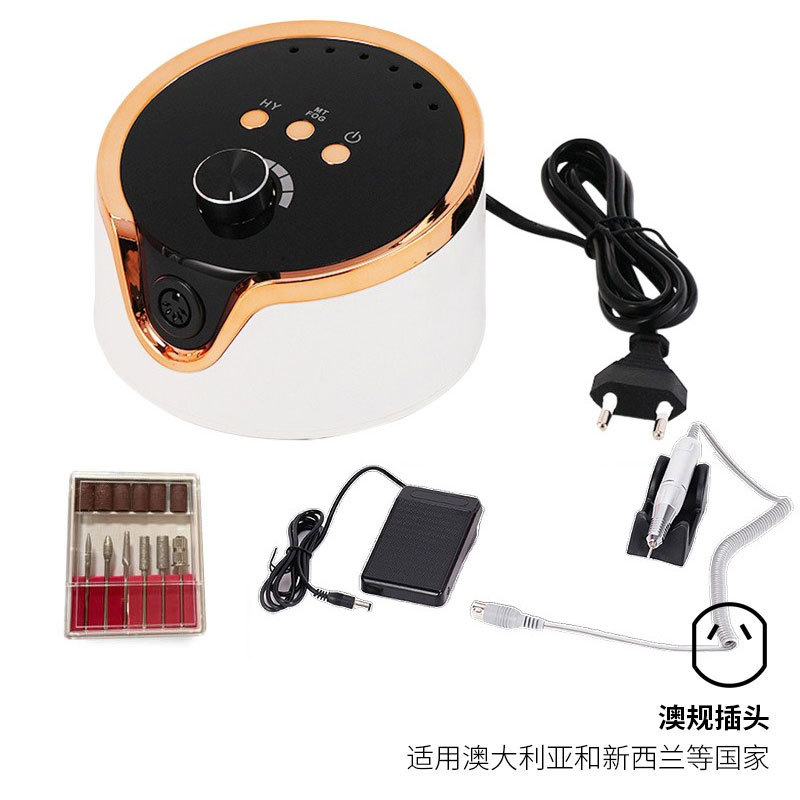 Pulitzador de uñas transfronterizas, pulitador de uñas conveniente de carga, pulitador de uñas profesional de eliminación de piel muerta 45000RPM