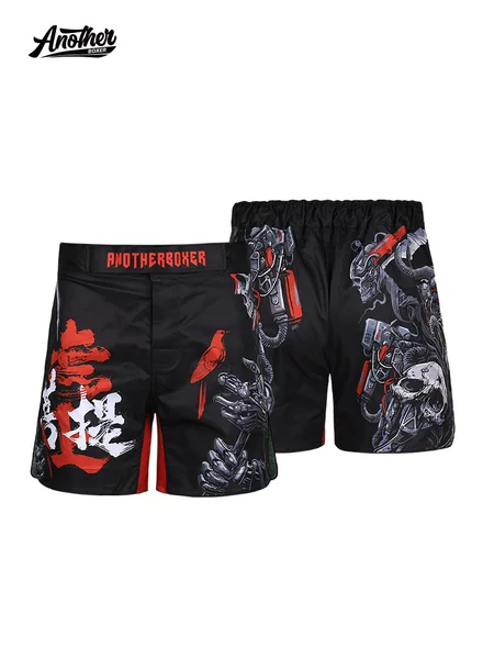 Anotherboxer New Bodhi Mma Shorts for Adults, Men and Women, Muay Thai and Sanda Fighting Sports Pants