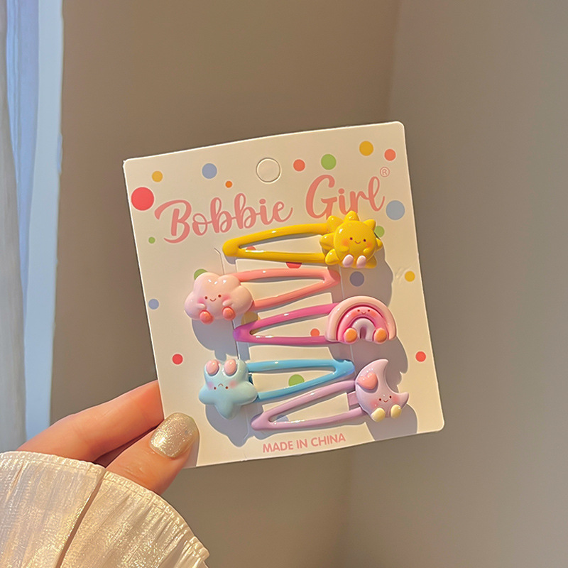 F8714-12# rainbow moon bb clip five-piece set