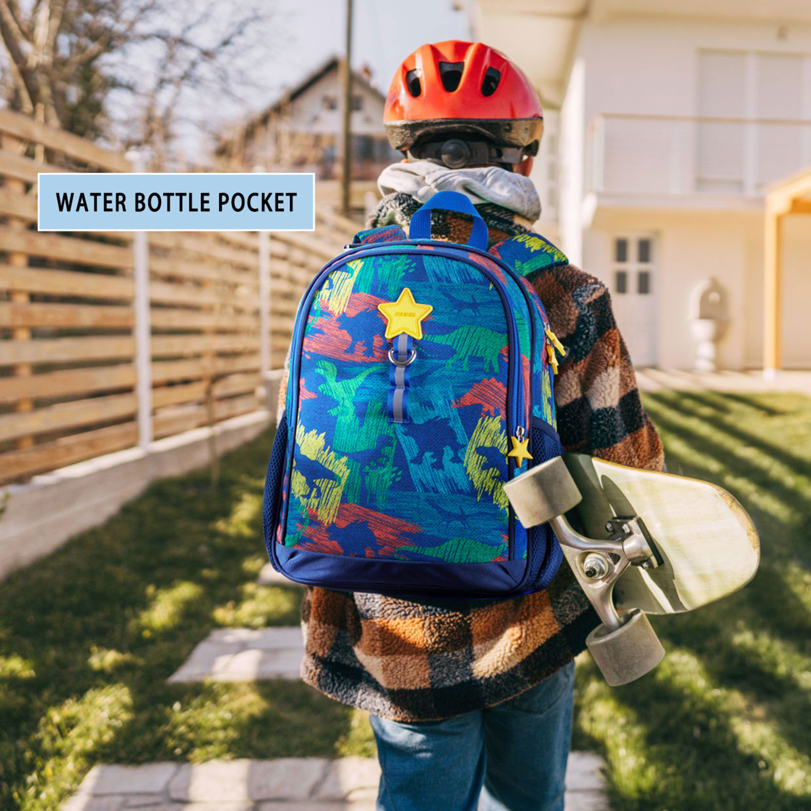 跨境恐龙迷彩儿童背包小学生双肩书包男三四件套School Backpack-阿里巴巴