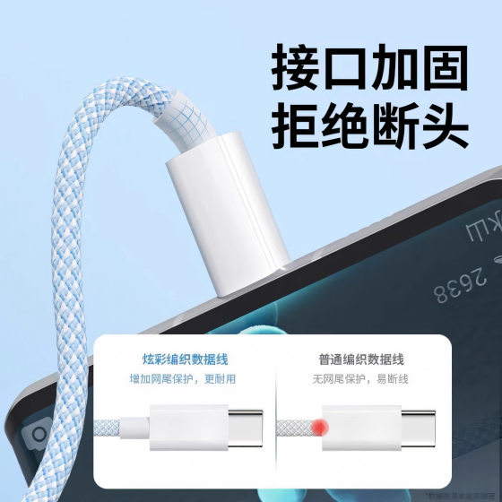 6ATypec Super Fast Charge One-to-Three Data Line Flash Charge for Huawei Xiaomi vivo Android Charger Line