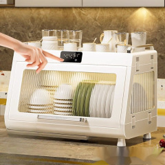 デスクトップ消毒キャビネット家庭用急速乾燥全自動オールインワンミニキッチン食器小型UVノーワイプ乾燥