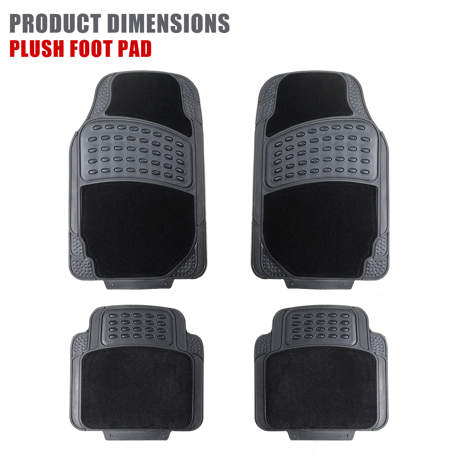 Universal – PVC Car Floor Universal Foot Pad - carpet-floor-mats