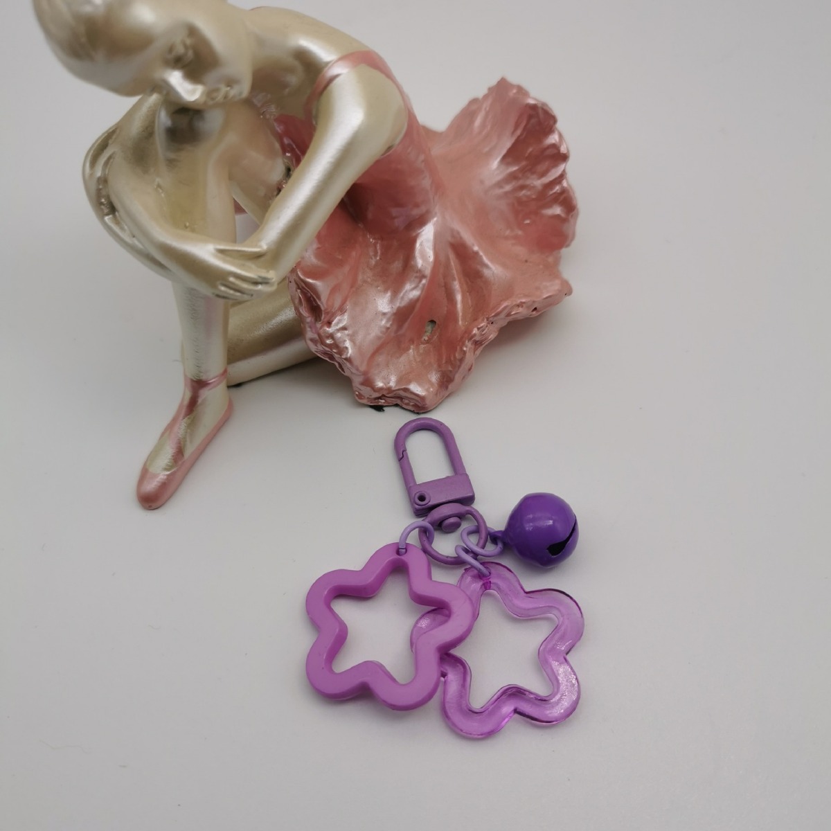 Acrílico hueco estrella de cinco puntas ins colgante verano diversión de los niños colgante llavero accesorios auricular inalámbrico caso de la joyería