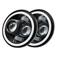 Harley Shepherd 5,75-дюймовая светодиодная фара для мотоцикла, Модифицированная фара Angel Eye с дневными ходовыми огнем, оптовая продажа