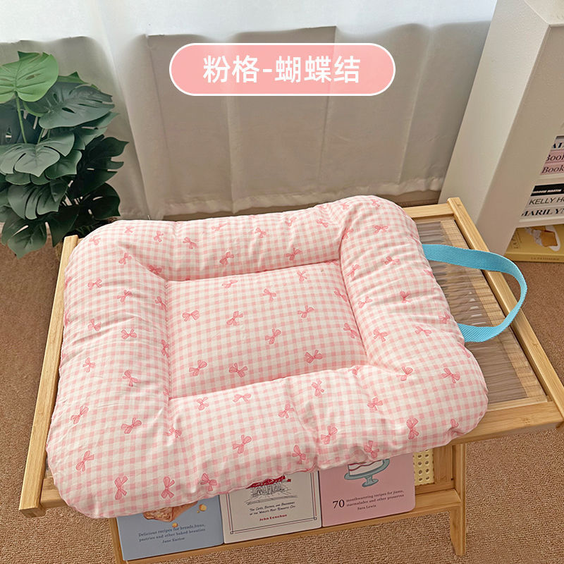 狗窝狗狗猫咪四季通用垫子宠物床垫窝垫小狗猫窝纯棉垫厚保暖软垫|undefined