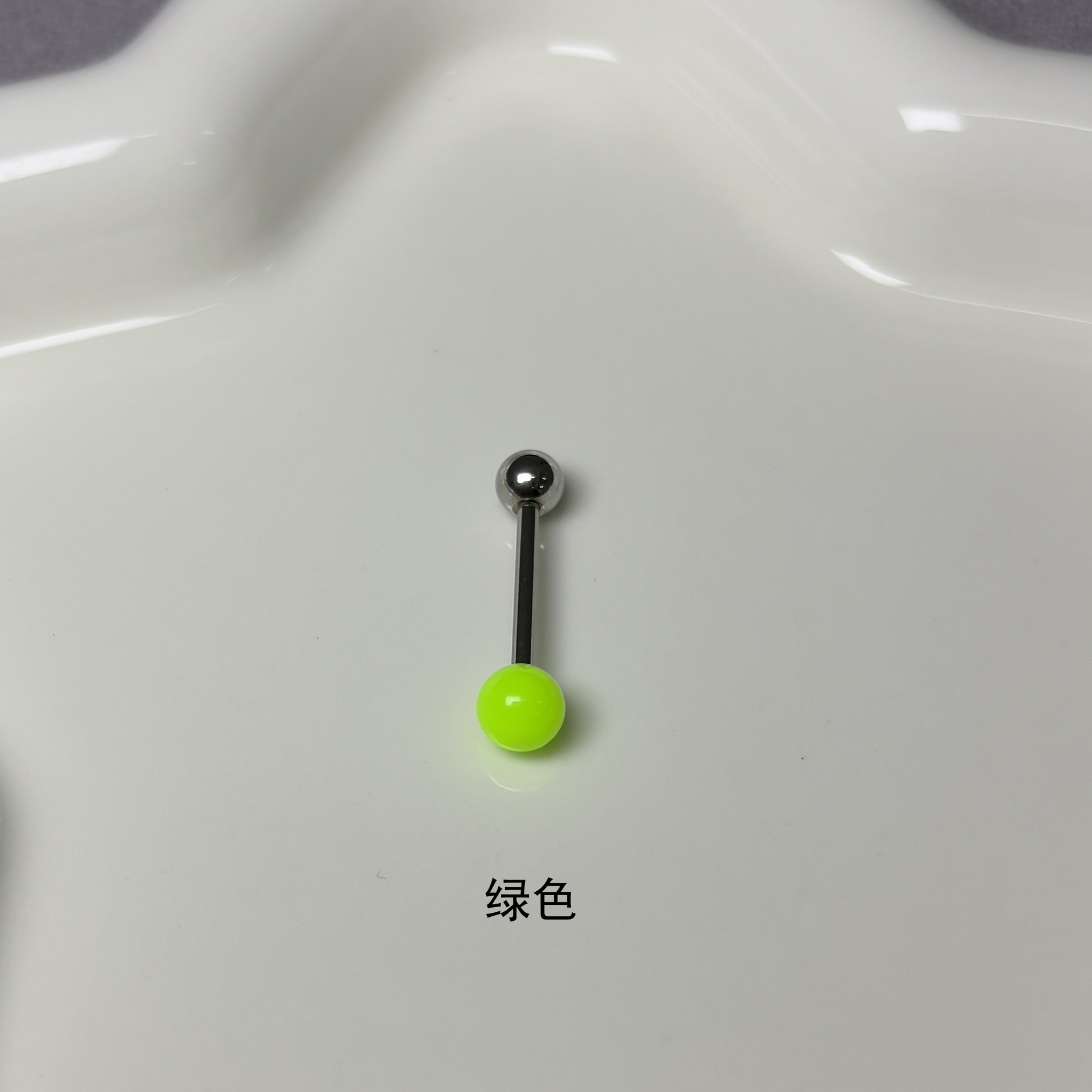 Pointed titanium steel lip stud product view