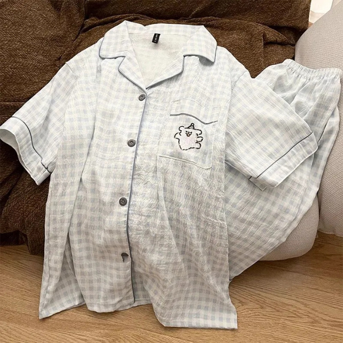 XDD-1847#핑크와 블루 쿠키 베어 맨