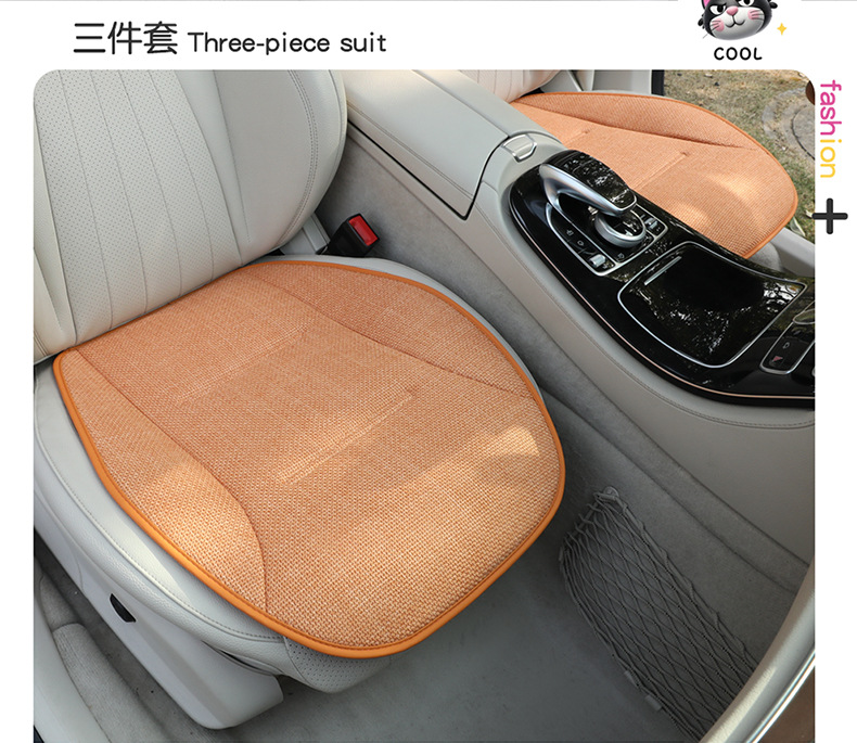 Car Seat Cushion, Suitable for All Seasons, Light Luxury and High-End Feel, Seat Cushion Cover, Single Driver's Seat Fabric Cushion