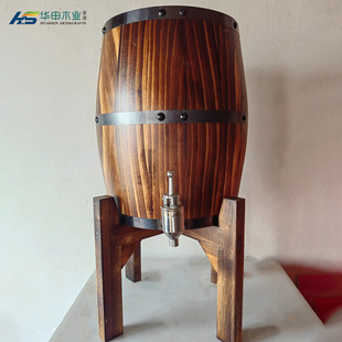 Wooden 3L 5L Oak Wine Barrel Wooden Wine Barrel Red Wine Barrel Wine Barrel Beer Machine Wooden Decorative Barrel