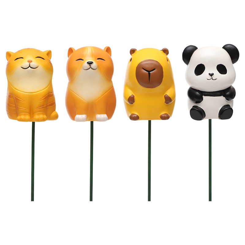 Jardinería Paisaje Dibujos animados Animales Flores Decoración Patio Maceta Decoración Accesorios para paisajismo Jardín