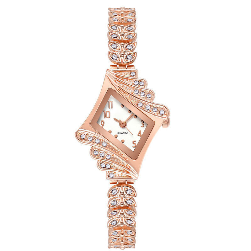 New Arrival Diamond-encrusted Fashion Watch Women's Steel Band Temperament Student Quartz ins Style Electronic Women's Fashion Watch