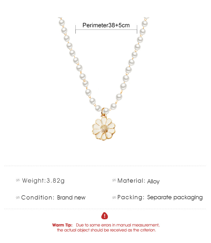 Korean small flower pearl necklace