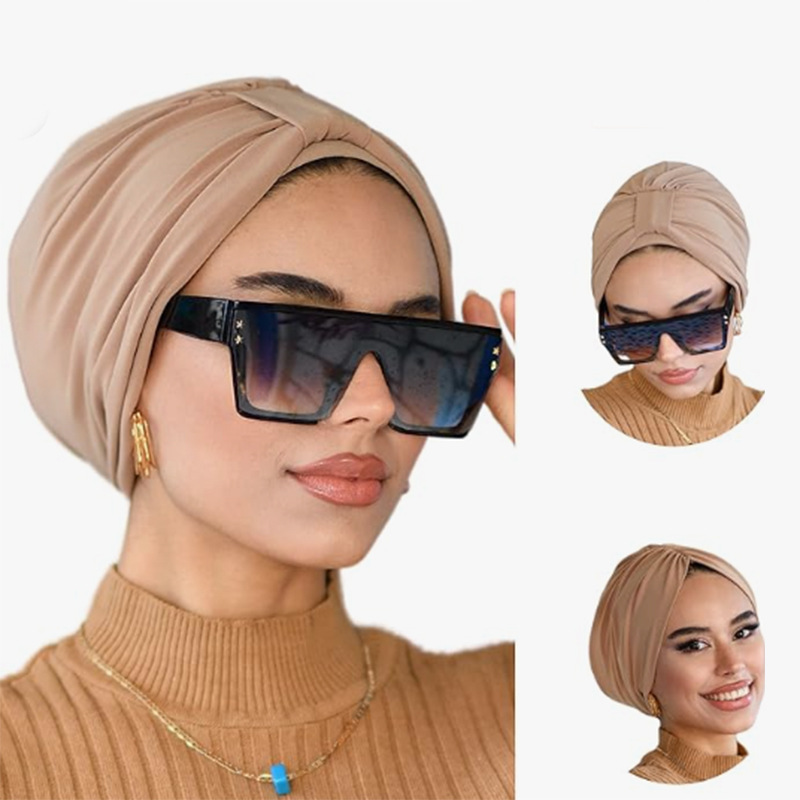 Comfortable Breathable Hijab Turban Hat For Women Chemo Cap_voghion.com