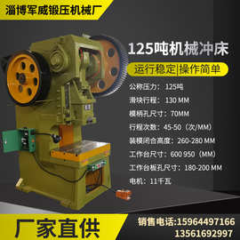 厂家销售125吨机械冲床固定式机床质保一年全铜电机冲压机