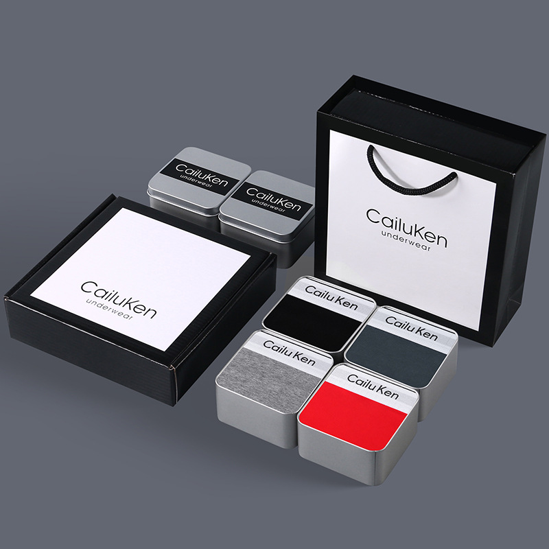 873 iron gift box black+dark gray+light gray+red