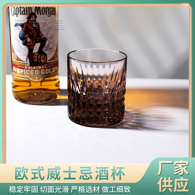 Nuevo estilo europeo whisky vino vidrio moda K9 cristal vino vidrio luz lujo hogar whisky creativo cristal taza