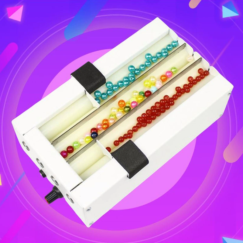 Двухканальный электрический станок для нанизывания бусин, небольшой ручной удлиненный станок для нанизывания бусин, вспомогательная бытовая ручная занавеска для нанизывания бусин.