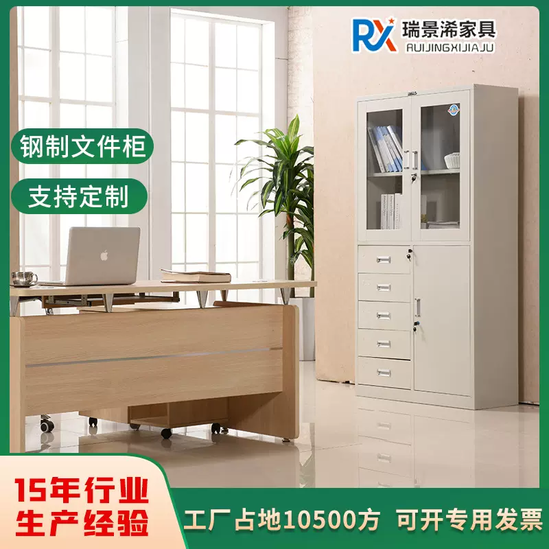 对开门合同多层文件柜会计凭证收纳带锁保险抽屉厨资料柜工厂批发