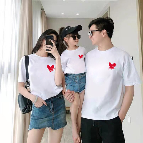 New parent-child clothing, kindergarten class uniforms, sports games, family of three or four, short-sleeved T-shirts, mother-daughter clothing tops