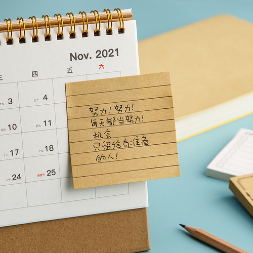 Simple post-it notes, creative note pads, tearable sticky notes for students, n-time sticky note paper