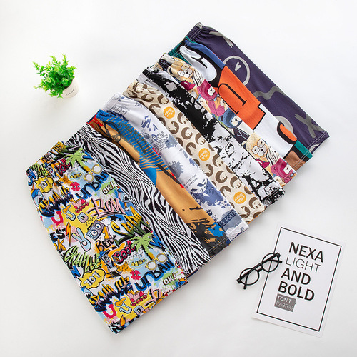 Children's Cotton Crepe Shorts for Summer - Toddler Boys Beach Pants - Loose Five-Pocket Shorts - Parent-Child Style