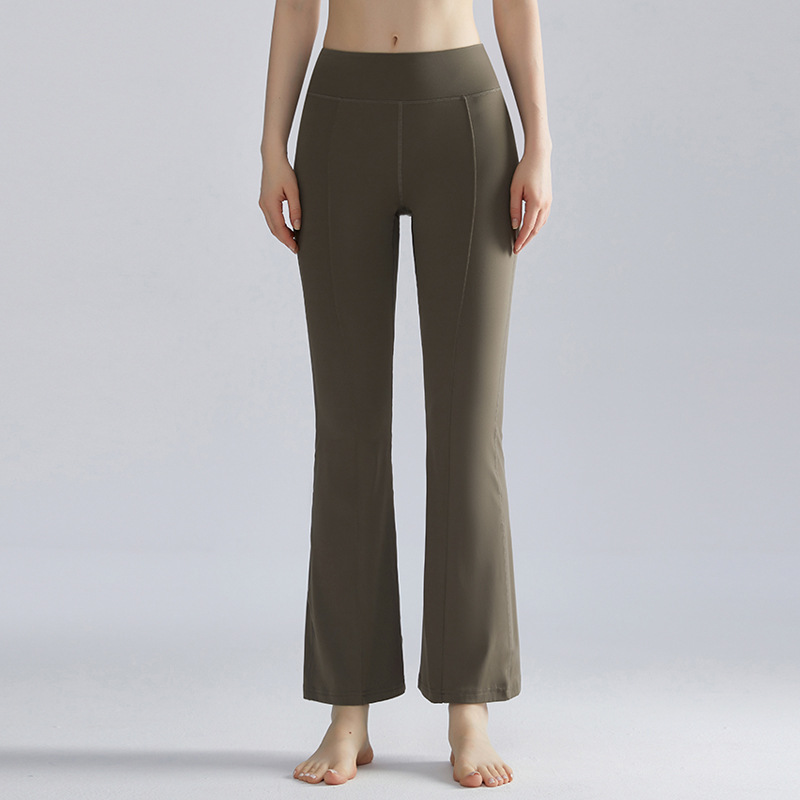 Pantalones de cintura alta de mujer Wiman, pantalones de cintura alta de mujer, pantalones de yoga delgados deportivos y casuales.