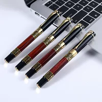 Ретро метал pen rollerball, древесный узор, винтажные наборы подарков и коробки, легкий 0,102 кг