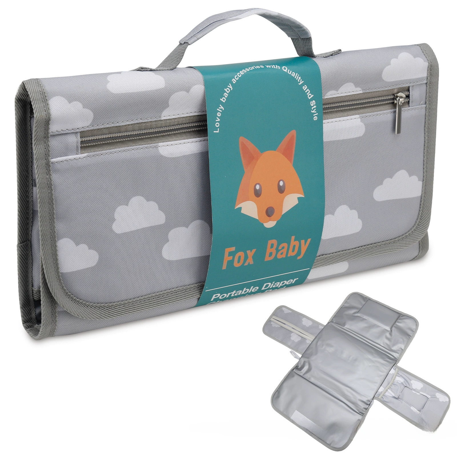Children's foldable handheld waterproof diaper table for mother and baby, (Cross-border trading)