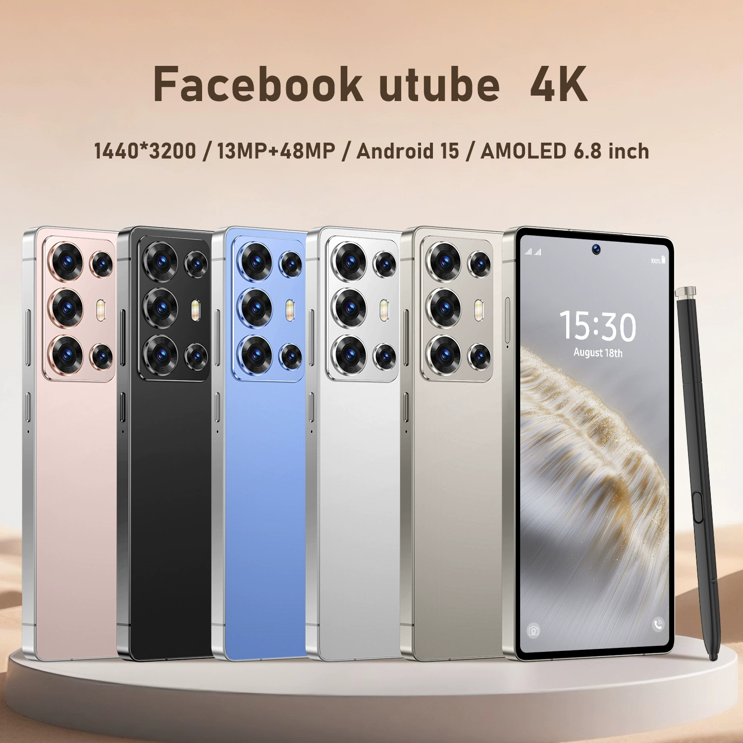 Смартфон S25 Ultra, 7.0-дюймовый дисплей, 16 ГБ + 1 ТБ, Android 13
