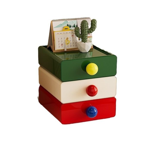 The dopamine storage box can stack multiple layers, large-capacity shelf storage box, drawer-style desktop storage organizer.