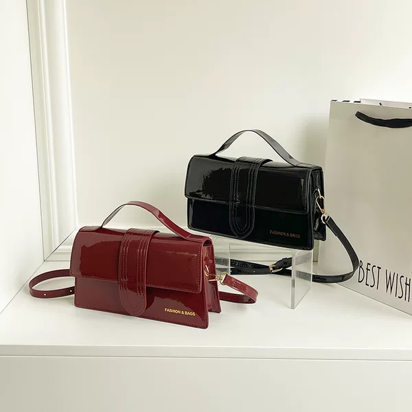 Wholesale High-Quality Textured Small Square Handbag for Women, 2025 Summer New Stylish Patchwork Shoulder Bag, Commuter Crossbody Bag