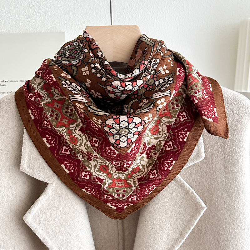 에스닉 트랜스퍼 플라워-레드