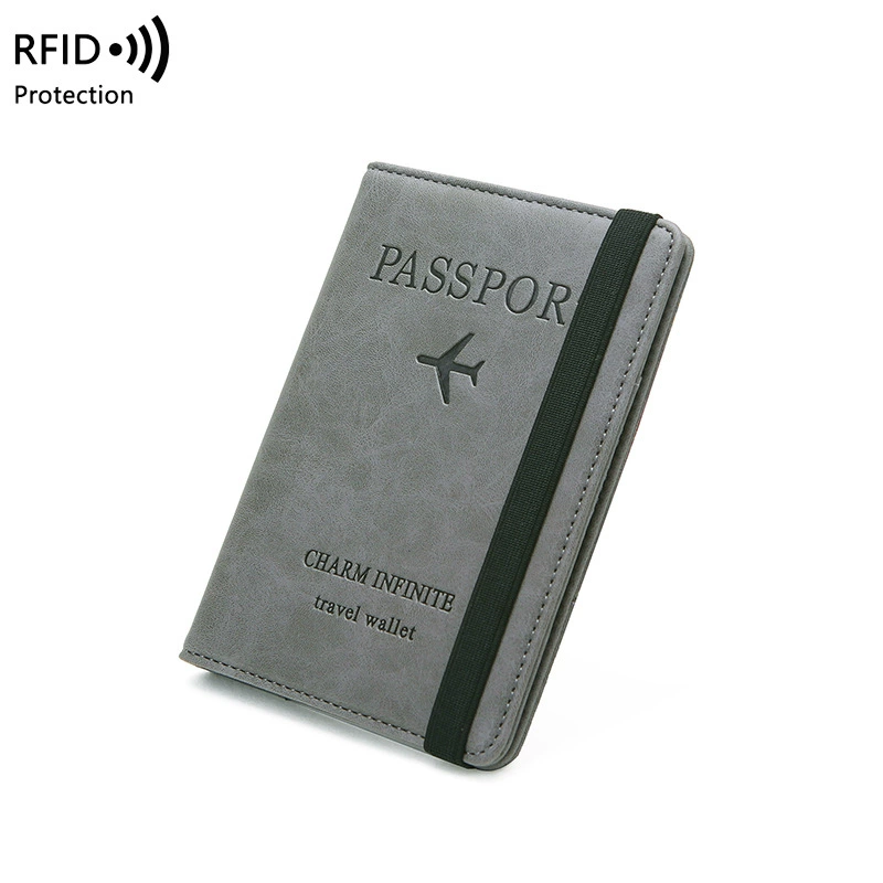 Паспортный держатель RFID, дорожная папка, антиукрасть multifunctional паспортный кошелёк