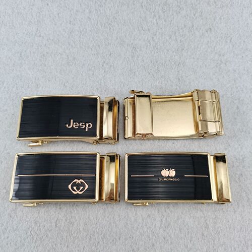 Men's fashion belt buckle belt buckle casual trouser belt versatile men's automatic pin buckle eyelet alloy belt buckle