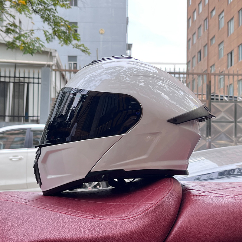 Orz casco de coche eléctrico masculino y femenino casco de verano doble espejo trasero medio completo personalidad cuatro estaciones pareja Bluetooth