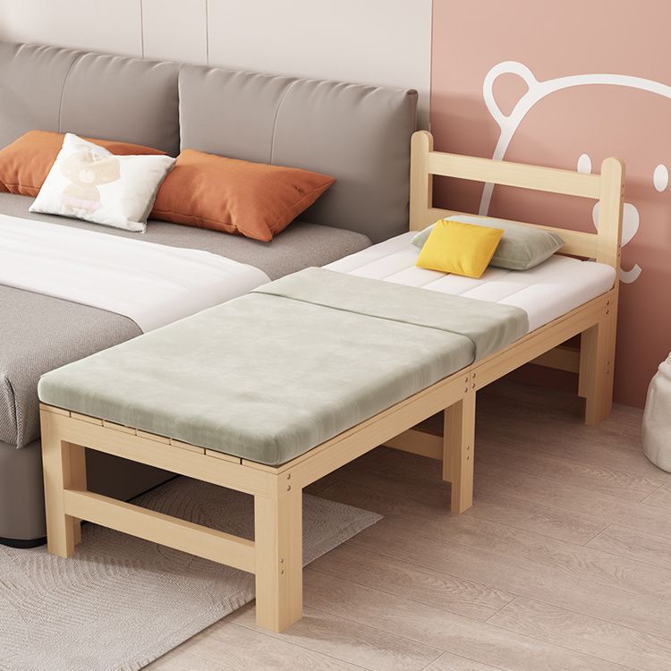 All Solid Wood Spliced ​​Bed Children's Bed Single Widened Bedside Bed with Guardrail Baby Crib Spliced ​​Large Bed