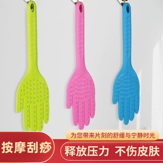 经络拍痧板加长拍痧手掌养生健康拍按摩敲背锤家用健身硅胶拍打棒