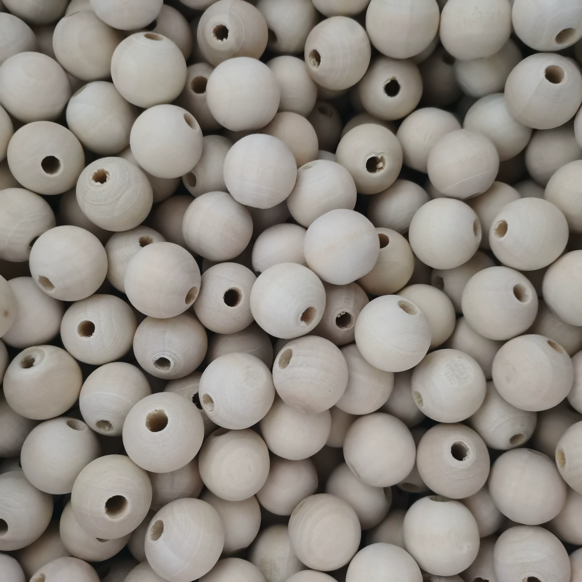 Raponic Hermi Pole Wooden Pearl Multi -specification Vehicle Wooden Ballo DIY Jewelry accessories White embryo ball