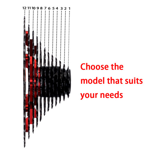 Rihui variable speed mountain road bike accessories black flywheel compatible with SHIMANOSRAM cassette large gear ratio