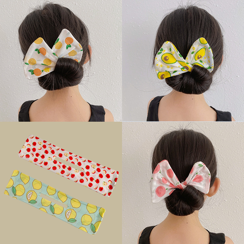 Lazy people's hair twisting artifact children's magic twist clip ball hair clip hair iron girl's bow headband hair accessories