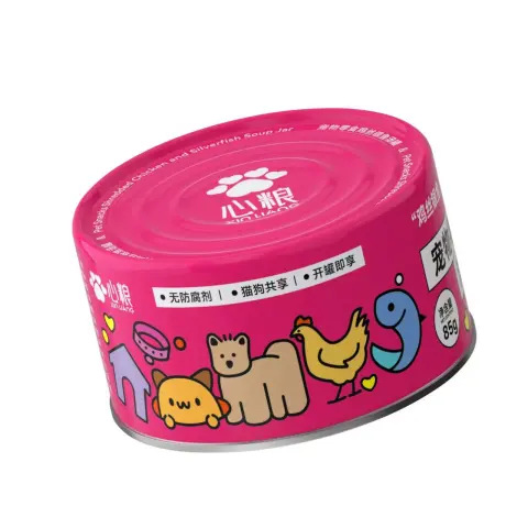 心粮猫罐头主食罐头幼猫成猫心粮狗罐头汤罐猫狗通用 （24个包邮